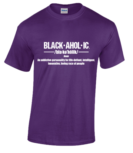 Blackaholic Definition Tee Boys Purple