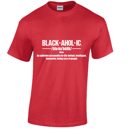 Blackaholic Definition Tee Men Red