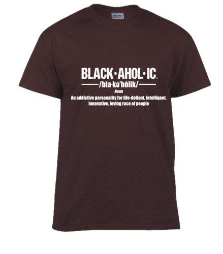 Blackaholic Definition Tee Boys Russet
