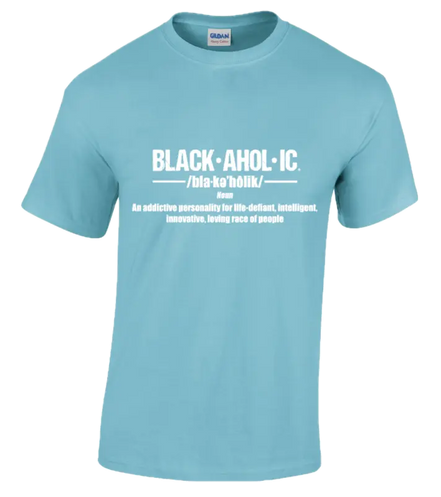 Blackaholic Definition Tee Men  Sky Blue My Store