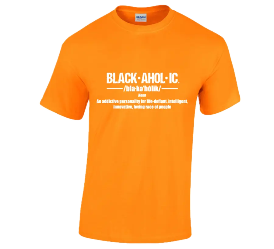 Blackaholic Definition Tee Girls Tennessee Orange My Store