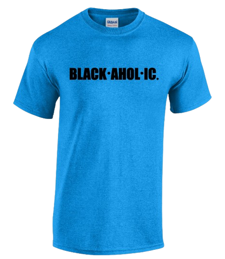 Blackaholic Tee Men Heather Sapphire