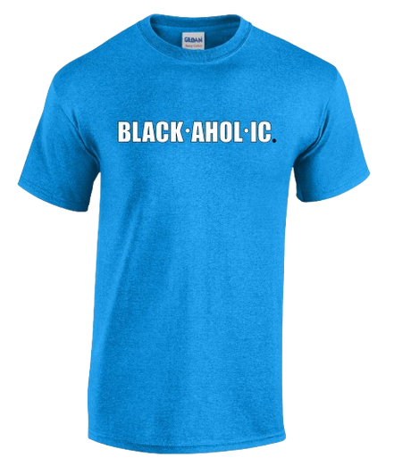 Blackaholic Tee Men Heather Sapphire
