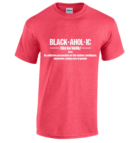 Blackaholic Definition Tee Girls Heather Red My Store